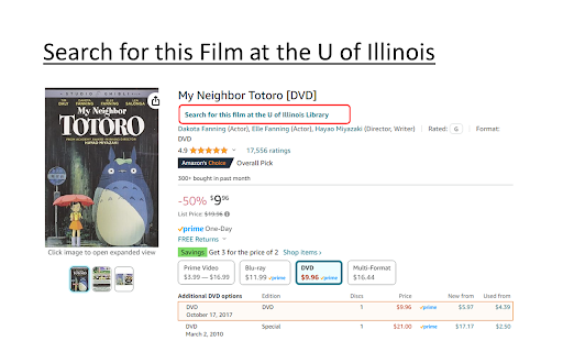 U of Illinois Library Amazon Browser