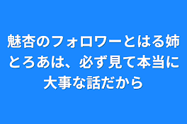 魅杏のフォロワーとはる姉とろあは、必ず見て本当に大事な話だから