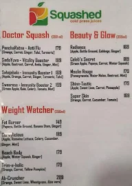 Squashed - Cold Press Juices menu 4