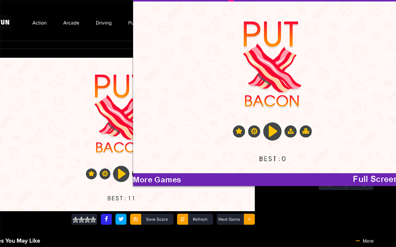 Put Bacon - Html5 Game Preview image 1