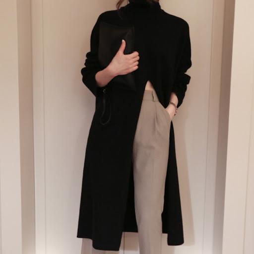 Title 12, Womens Personality High Waist Split High Neck ...