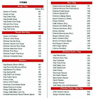 Felicious Flavour's Of China menu 2