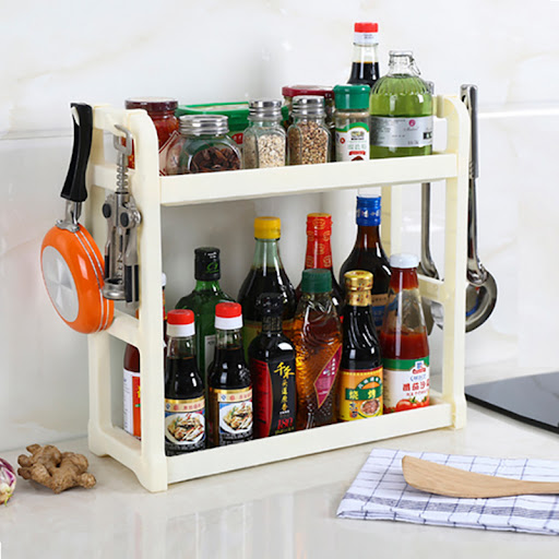 Title 1, Multilayer Kitchen Storage Shelving for Supplie...