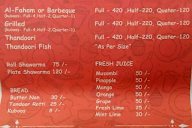 Zaina Arabian Food Court menu 1