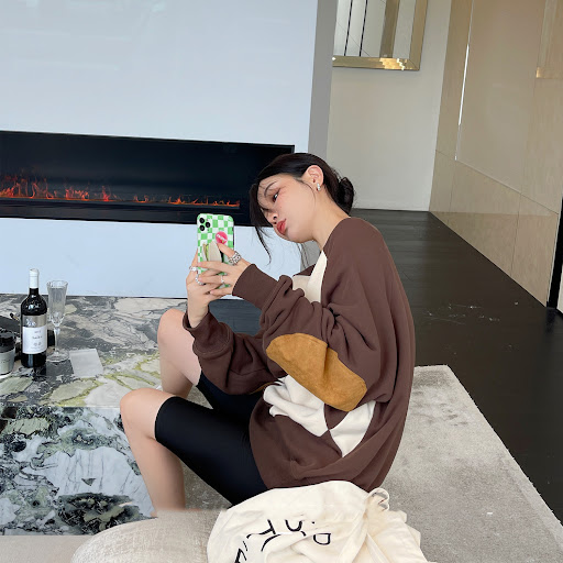Title 5, Trendy Ins Fried Street Sweater Thin Niche Roun...