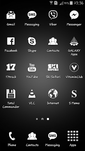 White iconia - icon pack