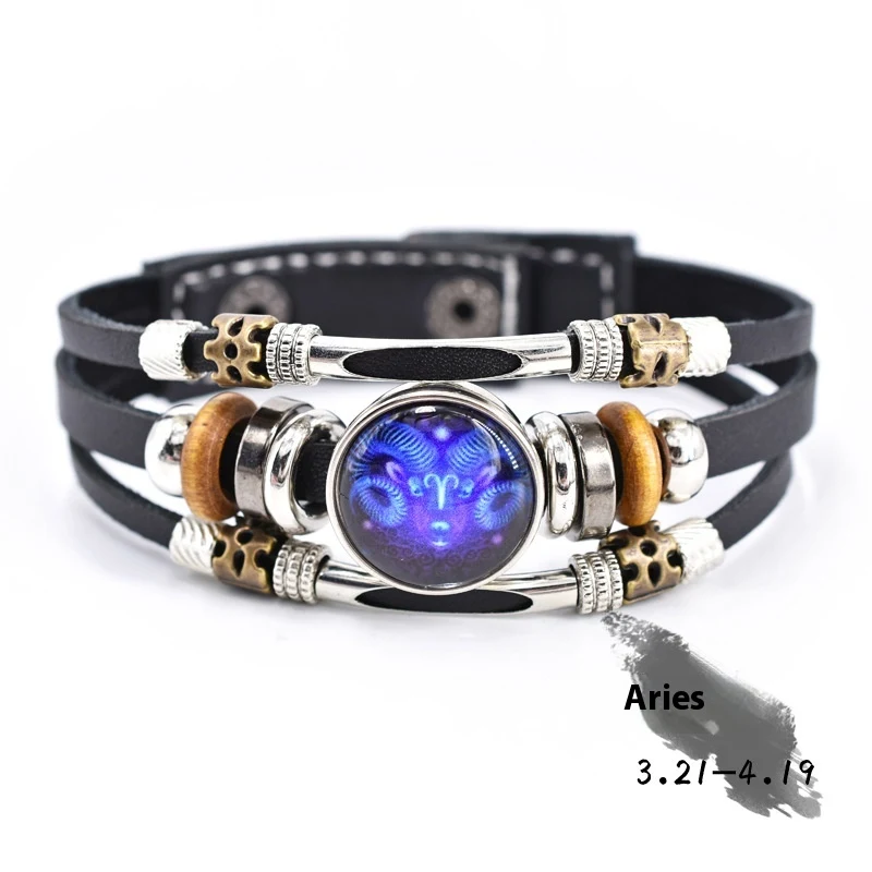 Bracelet en cuir tressé à trois couches personnalisé avec perles tissées, un accessoire unique et élégant, parfait pour un cadeau spécial.