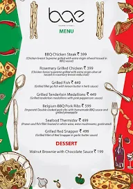 Bae Gourmet Kitchen menu 6