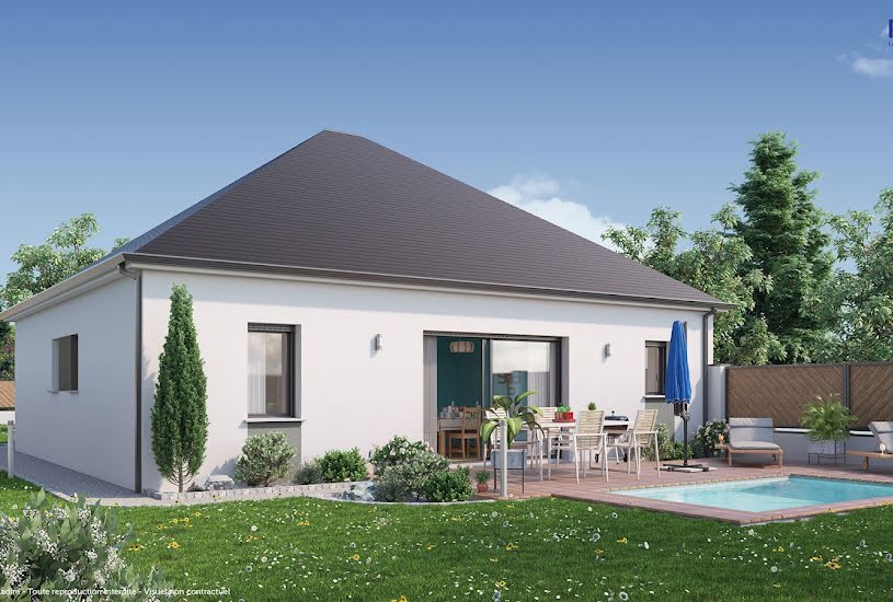  Vente Terrain + Maison - Terrain : 450m² - Maison : 80m² à Beaumont-la-Ronce (37360) 