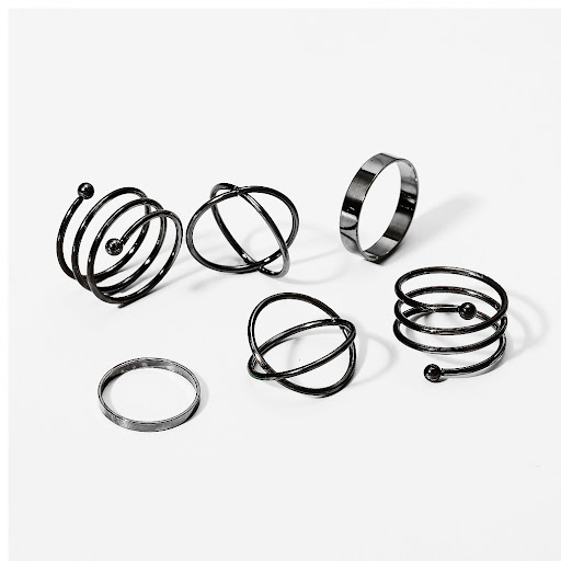 Title 6, Personality Twin Combined Ring Set Suit 10 Piec...