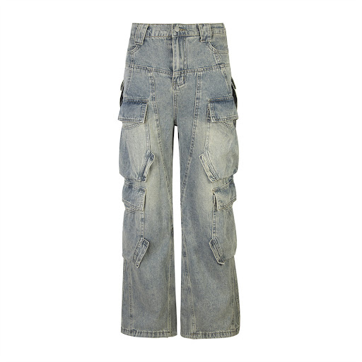 Title 11, Stylish Multi-pocket Cargo Jeans for Men. Exper...