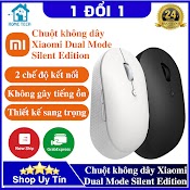 Chuột Máy Tính Không Dây Xiaomi Mi Dual Mode Silent Edition 2022 - Bluetooth 4.2 & Rf 2.4Ghz, Không Tiếng Ồn