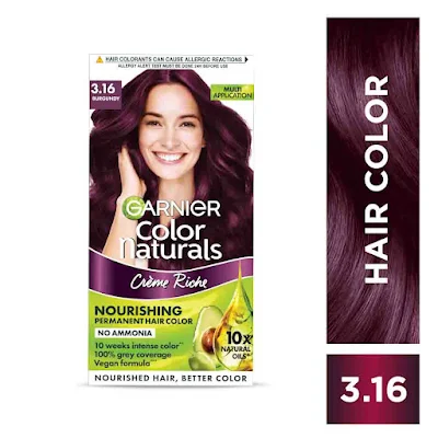 Garnier Garnier Colour Naturals Hair Colour - Regular Shade 3.16, Burgundy Classic