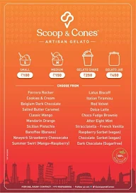 Scoop & Cones - Artisan Gelato menu 2