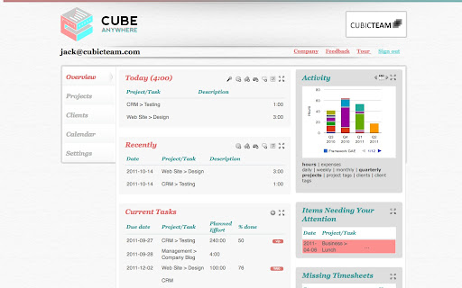 Cube Time & Expense Tracking