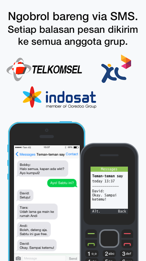   SMSgroup -Chat di grup via SMS- tangkapan layar 