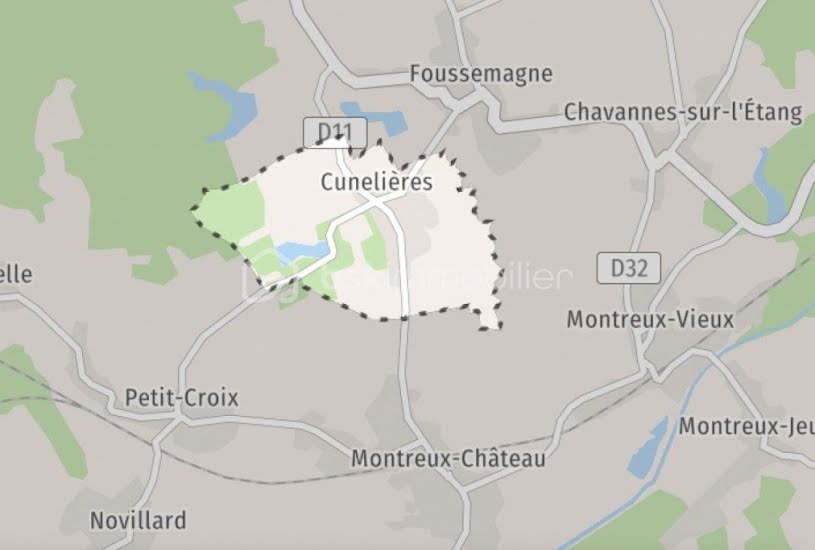  Vente Terrain à bâtir - à Cunelières (90150) 