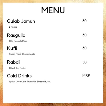 Zeenat Biryani House menu 