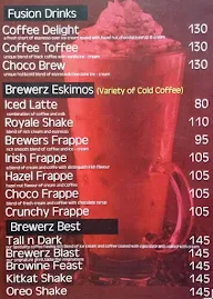 Brewerz - The Coffee Bar menu 4