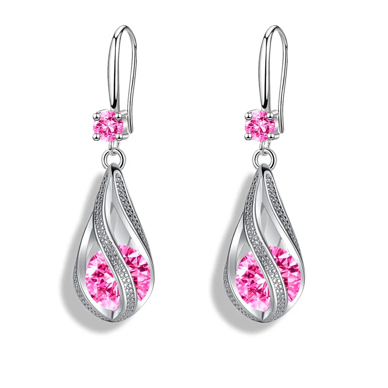 Brincos de lágrima giratórios para moda feminina, design elegante e rotativo. Adicione um toque especial ao seu visual com estes brincos únicos.