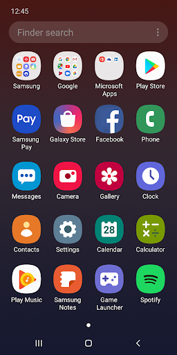 Screenshot Samsung One UI Home