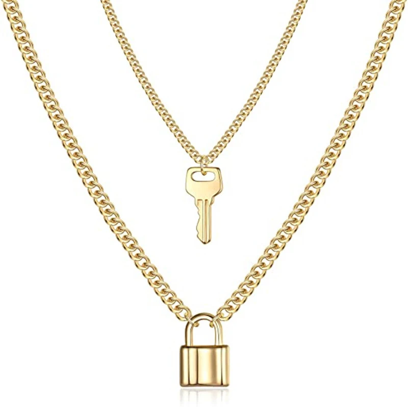 Herren Retro Mode Stacked Halskette Dein Vintage-Statement Mit dieser vielseitigen, gestapelten Halskette, ein klassisches und elegantes Design für jeden Anlass