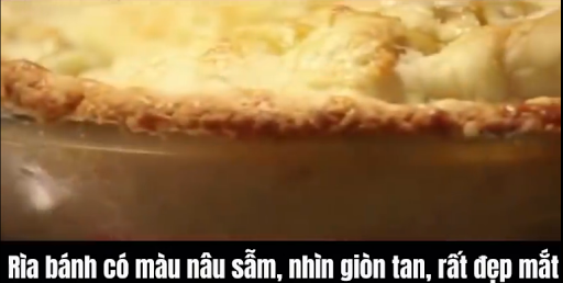 Bánh táo nướng của Christine Hà đã nhận được rất nhiều lời khen ngợi của Ban giám khảo