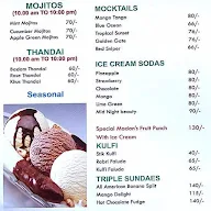 Madan Sweets & Restaurant menu 3