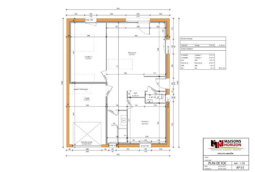  Vente Terrain + Maison - Terrain : 332m² - Maison : 60m² à Dieulouard (54380) 