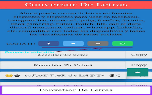 Conversor De Letras ᐈ cambio letras