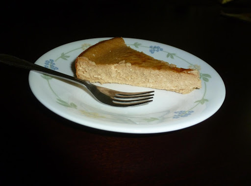 Crust-less brown sugar cheese cake