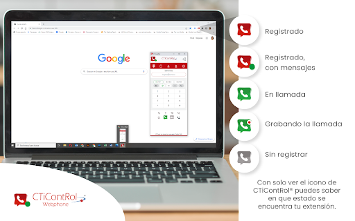 CTiContRol® Webphone para Google Workspace