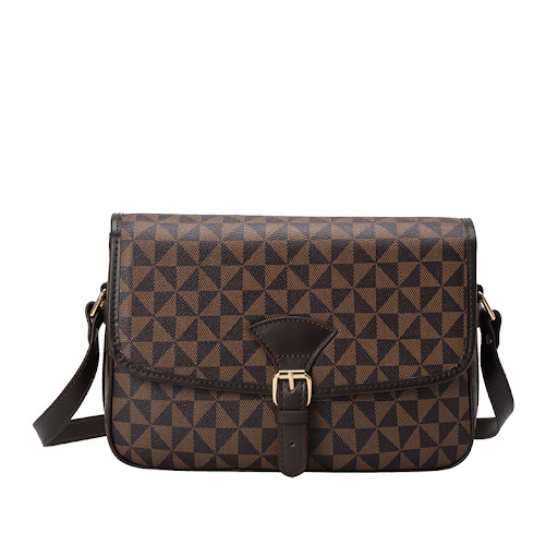 Title 7, New One-shoulder Cross-body Printed Small Squar...