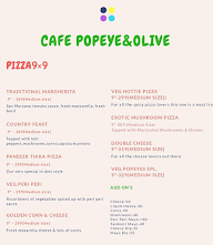 Cafe Popeye And Olive menu 1