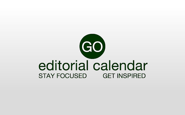 Go Editorial Calendar chrome extension