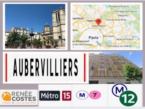 Vente viager 4 pièces 84 m² à Aubervilliers (93300), 122 398 €