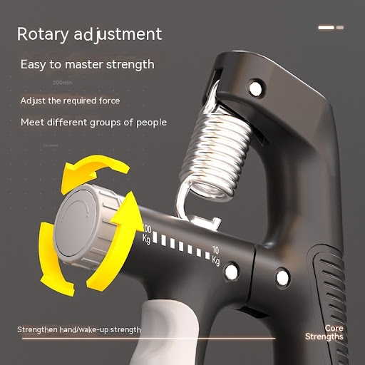 Title 3, Adjustable Spring Grip Hand Trainer for Hand St...