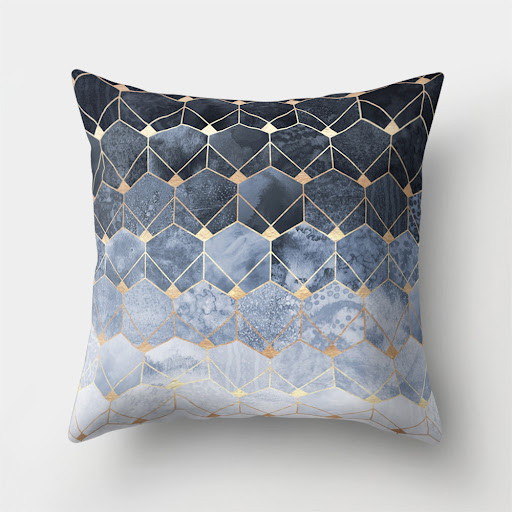 Title 6, Polyester Digital Printing Geometric Sofa Pillo...