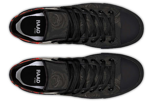 Title 7, High Top Canvas Shoes For Printing Lovers. Desi...
