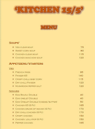 Kitchen 15/5 menu 1