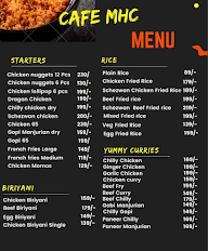 Cafe MHC menu 1