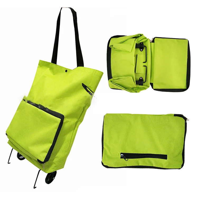 Folding shopping trolley