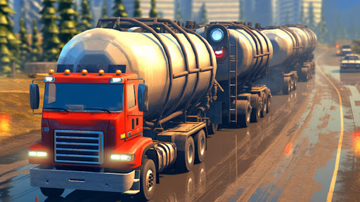 Screenshot Oil Cargo Transport Truck Game