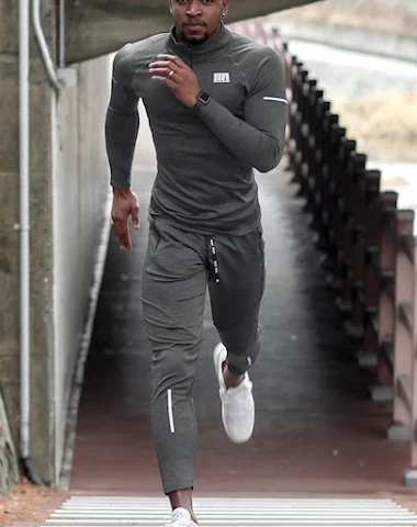 Heren Casual Sport Trainingsbroek, - 1