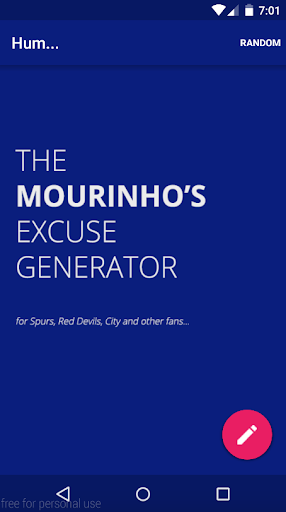 Mourinho's Excuse Generator