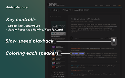 Heavybit extension for English learners