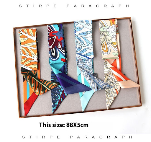 Title 7, Ribbon Thin Narrow Bag Handle Scarves Decoratio...