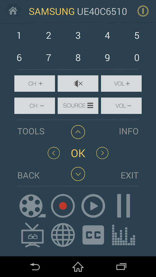    Smart TV Remote for Samsung TV- screenshot  