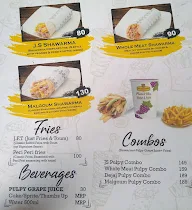 Just Shawarma menu 2