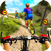 Downhill Superhero Kids Bicycle Rider: MTB Cycle 1.0 Icon